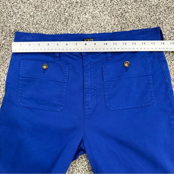 J. Crew Sailor Slim Wide Leg Women’s Royal Blue Coastal Chino Pants Size 29 - Picture 13 of 13